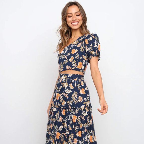 Petal & Pup Dresses & Skirts - Petal & Pup Matching Set: Aimee Top & Deaville Skirt - Navy